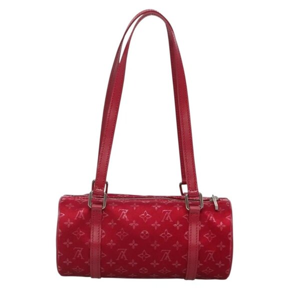 LOUIS VUITTON Monogram Satin Little Papillon Hand Bag Pink M92353 LV Auth - Picture 2 of 16